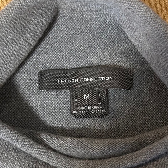 French Connection Mock Neck Sweater/Medium - Picture 3 of 4